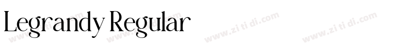 Legrandy Regular字体转换 Legrandy Regular字体转换